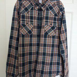 Men's Patagonia plaid long sleeve shirt XL - like new